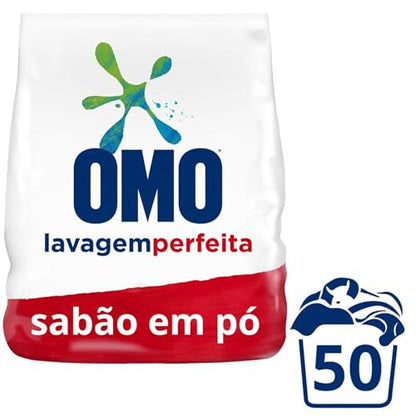 OMO Sabão em Pó Lavagem Perfeita Pacote Família - 4 kg