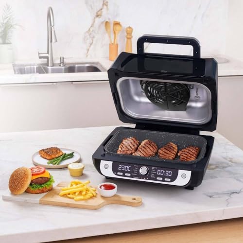 WAP Fritadeira Elétrica Air Fryer Barbecue Digital 12 em 1 com 4 Níveis de Temperatura e Painel Digital Antiaderente 1700W WAP AIRFRY 10L 127V