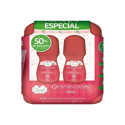 GIOVANNA BABY Desodorante Roll-On Cherry 50 Ml 2 Unidades Giovanna Baby