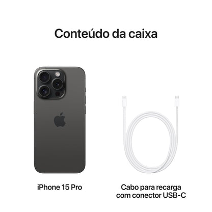 Apple iPhone 15 Pro (128 GB) — Titânio preto