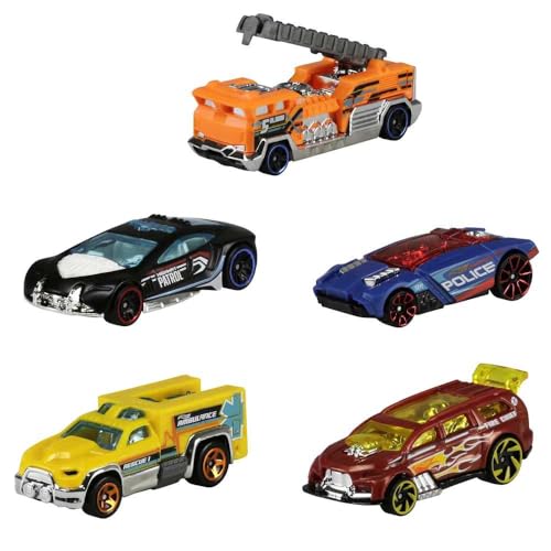 Pacote 5 Carros Sortidos, Hot Wheels, Mattel, Multicor - não é possível escolher as cores