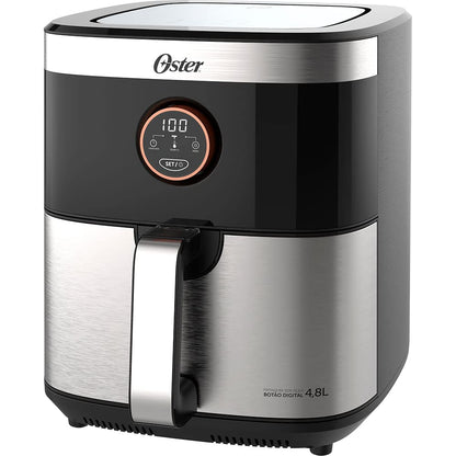 Fritadeira Oster Sem Óleo 2 em 1 Black, 4,8L, 220V, Inox/Preto, 1500W, OFRT660