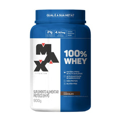 100% Whey - 900G Chocolate - Max Titanium, Max Titanium