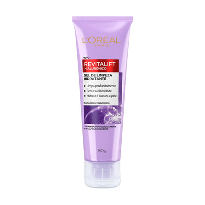 L'Oréal Paris Revitalift Gel de Limpeza Facial Hialurônico Anti-idade 80g