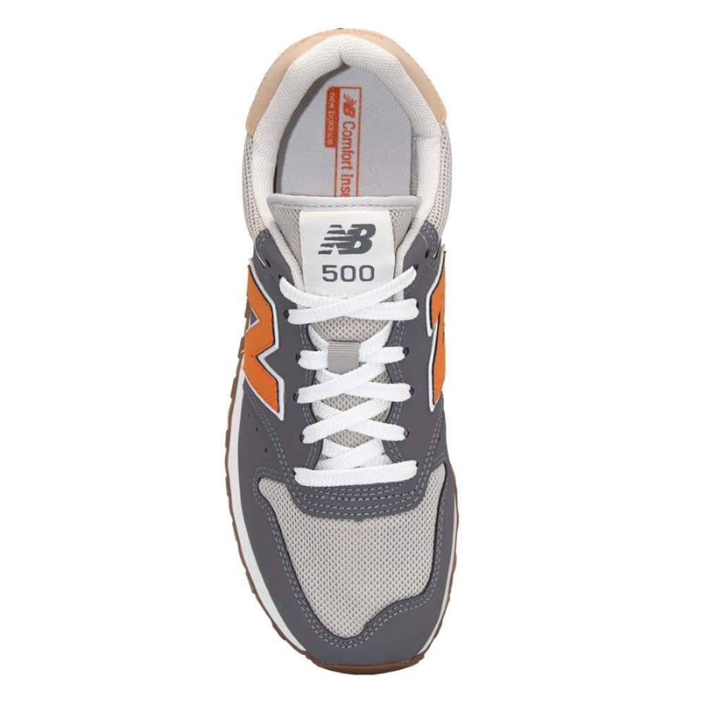 Tenis Nb 500v2 Masculino, Calçados Masculino, Cinza/Laranja, 40