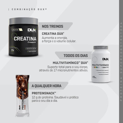 DUX HUMAN HEALTH - Whey Protein Concentrado - 20g de Proteínas por Porção - Suplementos Naturais, Suplementação Treino Academia, Ganho Muscular Hipertrofia - Baunilha - 900g