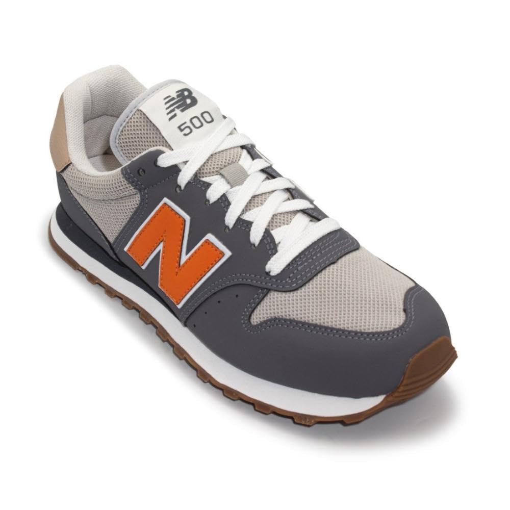 Tenis Nb 500v2 Masculino, Calçados Masculino, Cinza/Laranja, 40