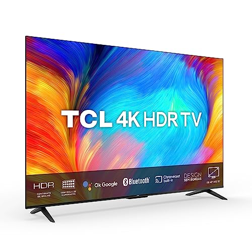 Smart TV LED 50" 4K UHD TCL 50P635 - Google TV, Wifi, HDMI , PRETO