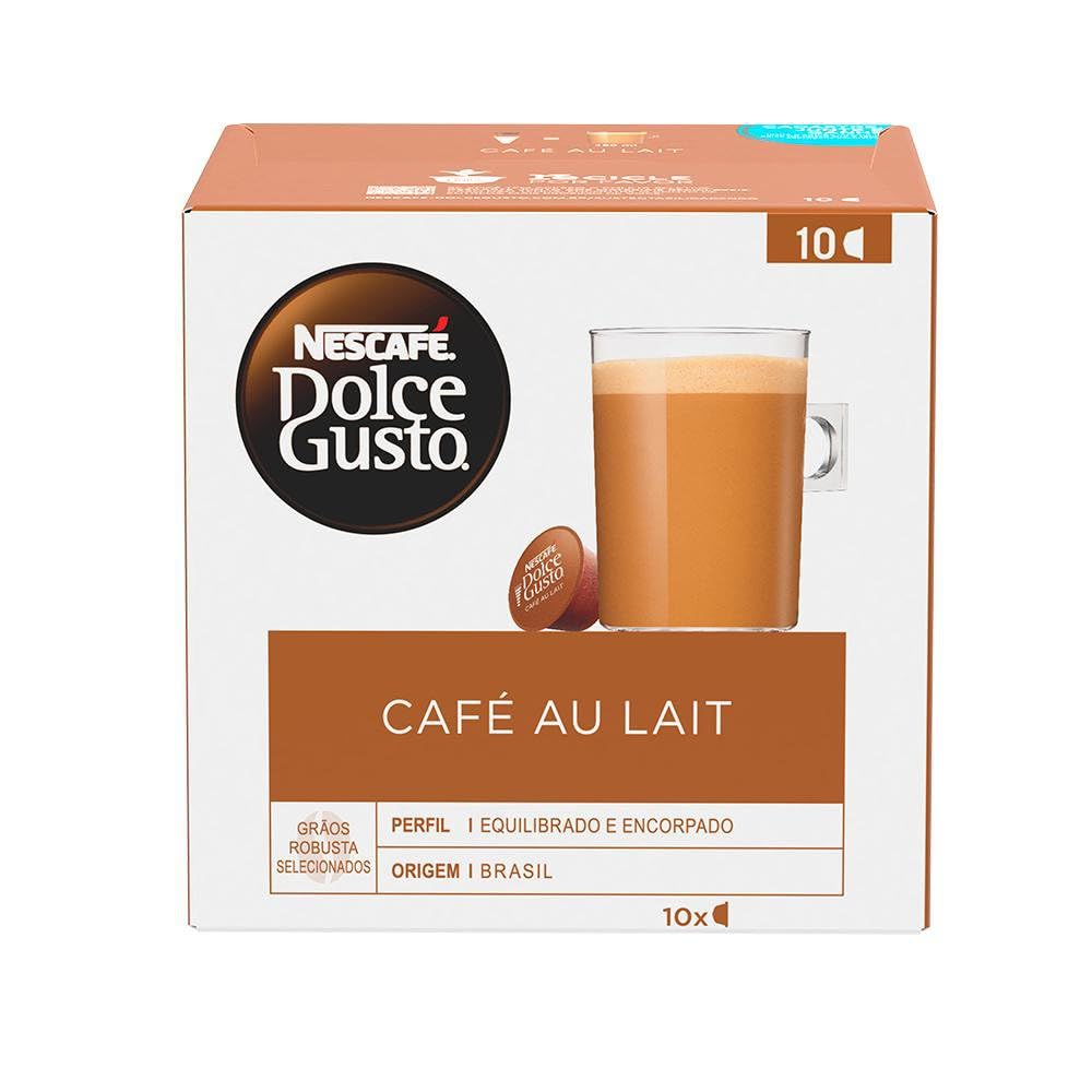 Dolce Gusto Nescafe Café Au Lait 10 Cápsulas- embalagem variável