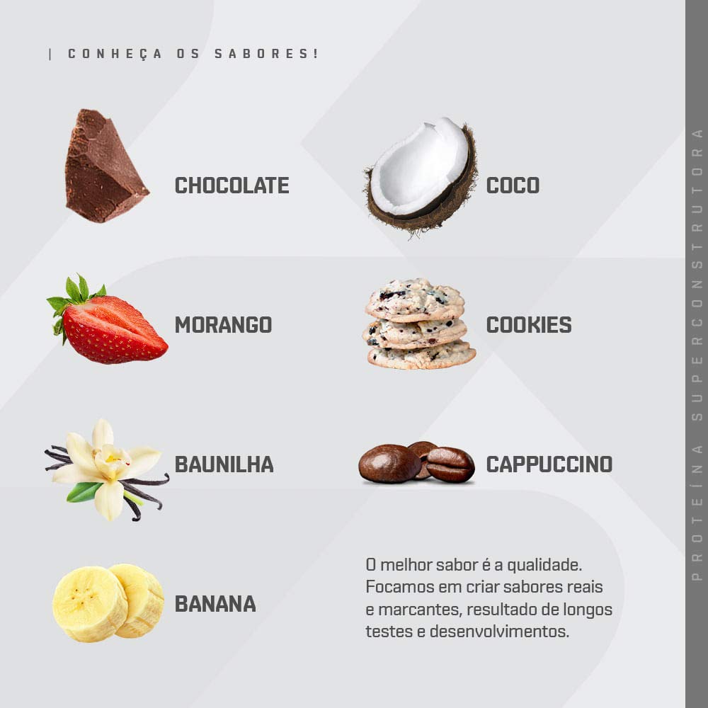 DUX HUMAN HEALTH - Whey Protein Concentrado - 20g de Proteínas por Porção - Suplementos Naturais, Suplementação Treino Academia, Ganho Muscular Hipertrofia - Baunilha - 900g