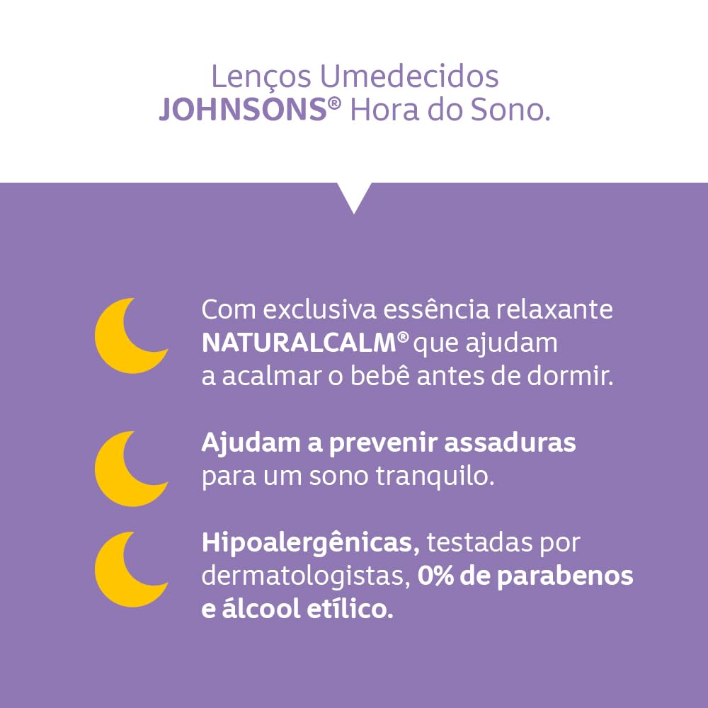 Johnson's Baby Lenços Umedecidos Hora Do Sono,96un