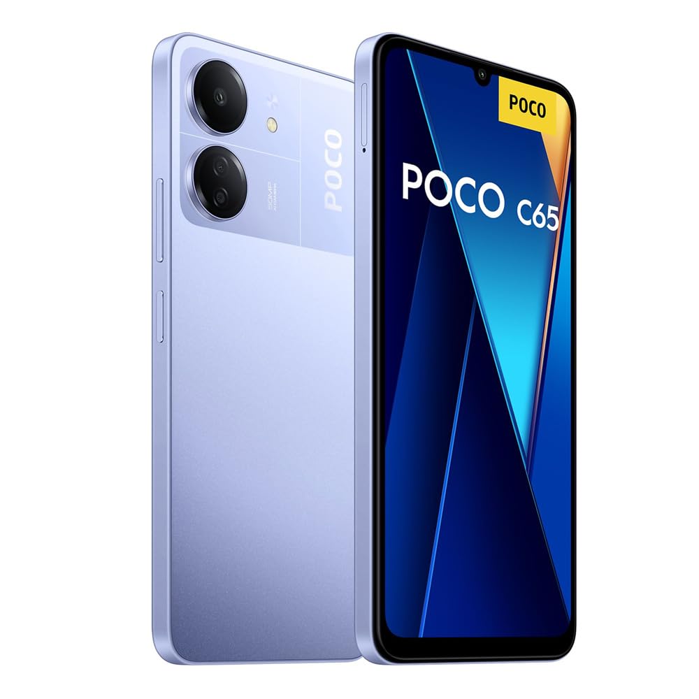 POCO C65 8GB+256GB NFC MediaTek Helio G85 Octa Core 5000mAh 6.74" 90Hz HD+ display 50MP Camera Global Version (Purple)