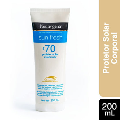 Neutrogena Sun Fresh Protetor Solar Corporal FPS 70, 200ml