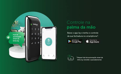 Fechadura Smart de Sobrepor Compatível com Alexa IFR 1001 Preto Intelbras