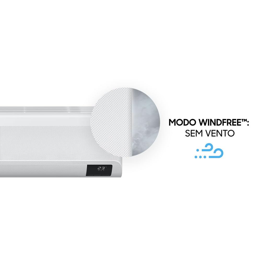 Ar-condicionado Split Inverter Samsung WindFree Pro Energy Sem Vento 9.000 BTUs Frio AR09CVFAAWKNAZ 220V