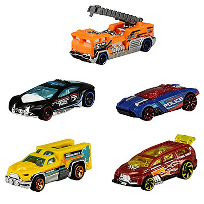 Pacote 5 Carros Sortidos, Hot Wheels, Mattel, Multicor - não é possível escolher as cores