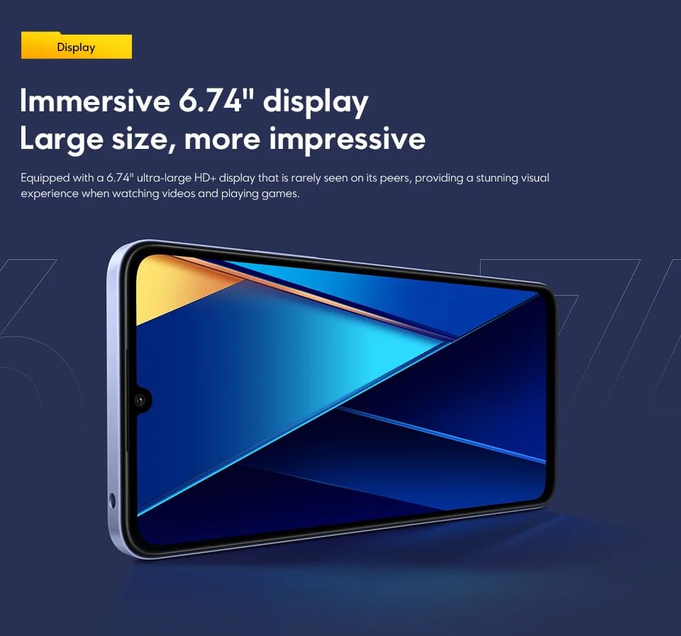 Smartphone Xiaomi POCO C65, versão global, 8GB+256GB, azul