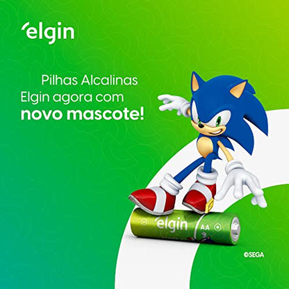 Pilha Alcalina AA Elgin com 4 unidades Comum