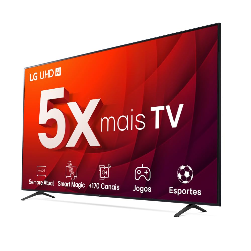 Smart TV 70" 4K LG UHD ThinQ AI 70UR8750PSA HDR Bluetooth Alexa Google Assistente Airplay2 3 HDMI