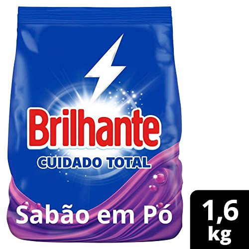 Brilhante Lava-Roupas Em Pó Roupas Brancas E Coloridas Ativo Concentrado Cuidado Total Pacote 1 6Kg