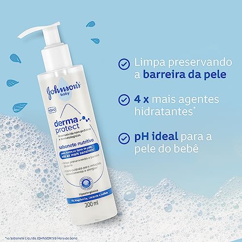 Sabonete Nutritivo Derma Protect JOHNSON'S® Baby 200mL