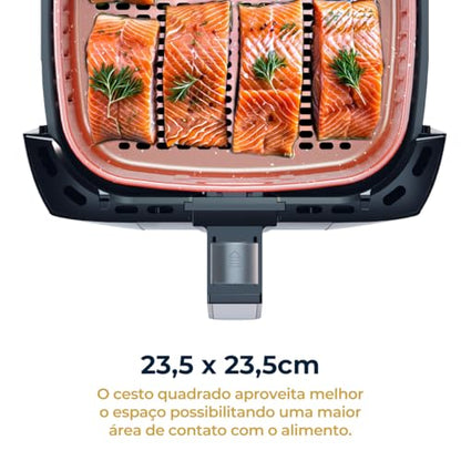 Fritadeira Air Fryer Britânia 5,5L 1500W BFR50 Redstone 220V