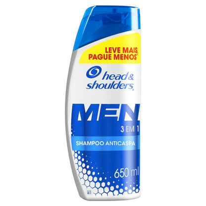 Shampoo Anticaspa Head & Shoulders Men 3 em 1, 650 ml