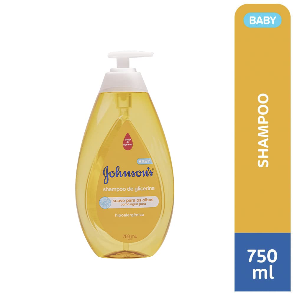 Johnson's Baby Shampoo Para Bebê De Glicerina, 750ml