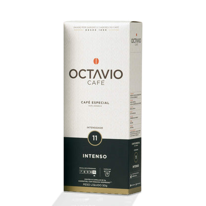 Octavio Café Cápsulas De Café Intenso Intensidade 11 Especial Compatível Com Nespresso Contém 10 Cápsulas