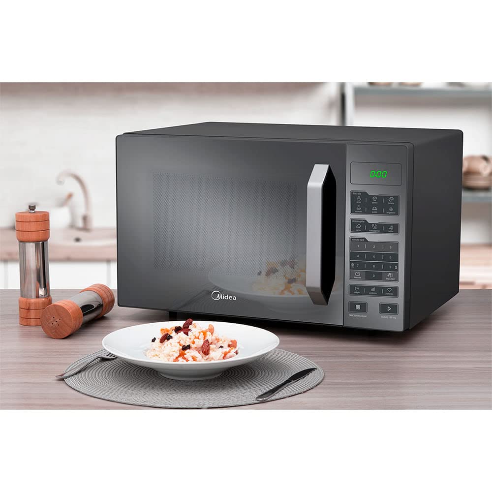 Forno Micro-ondas 35L Prata Espelhado Midea 127V MXSA35S1