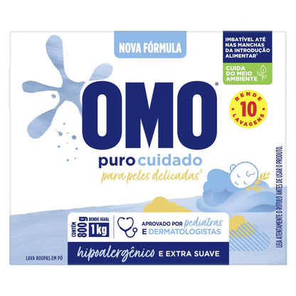 OMO Puro Cuidado - Sabão Em Pó 800G