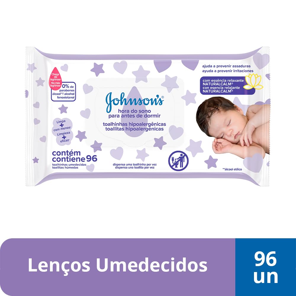 Johnson's Baby Lenços Umedecidos Hora Do Sono,96un