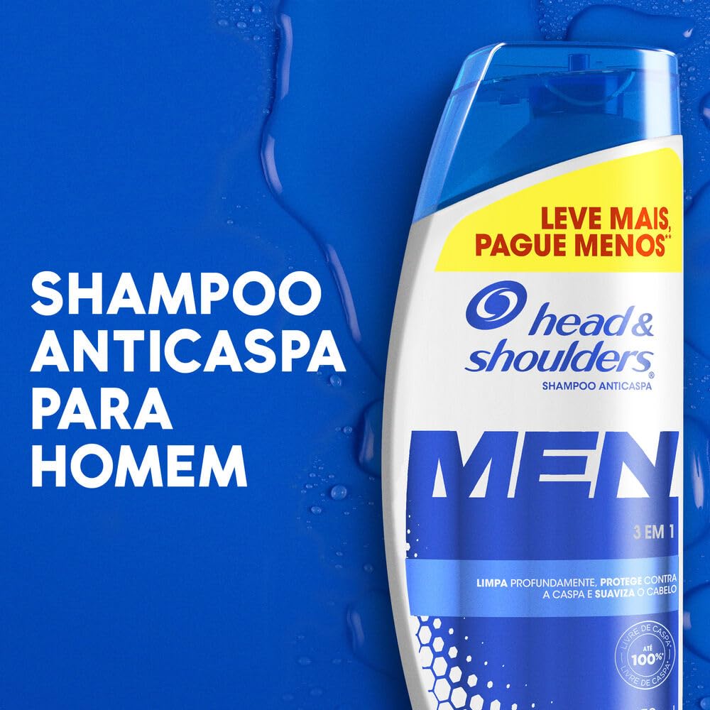 Shampoo Anticaspa Head & Shoulders Men 3 em 1, 650 ml