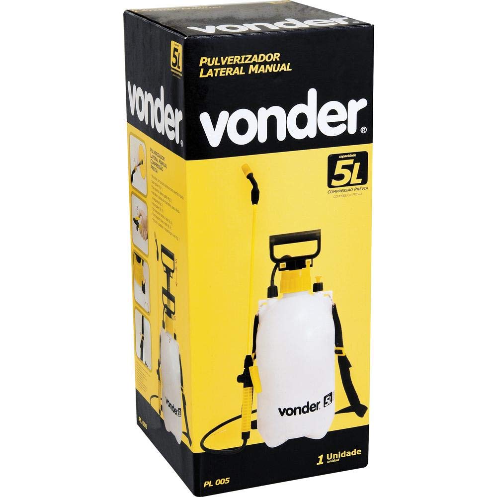 Pulverizador Lateral 5 Litros, Com Compressão Prévia Pl 005 Vonder Vonder