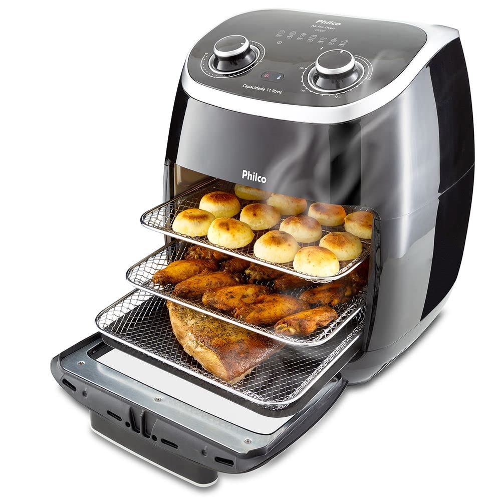 Fritadeira Philco Air Fryer 2 em 1 Oven 11L PFR2000P 220V