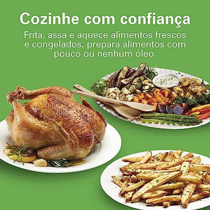 Fritadeira Sem Óleo AIR FRYER DIGITAL Hamilton Beach 5.0L 110v Cinza, 1700W - 35051