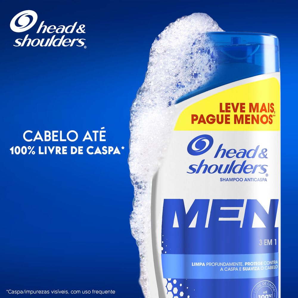 Shampoo Anticaspa Head & Shoulders Men 3 em 1, 650 ml