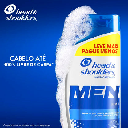 Shampoo Anticaspa Head & Shoulders Men 3 em 1, 650 ml