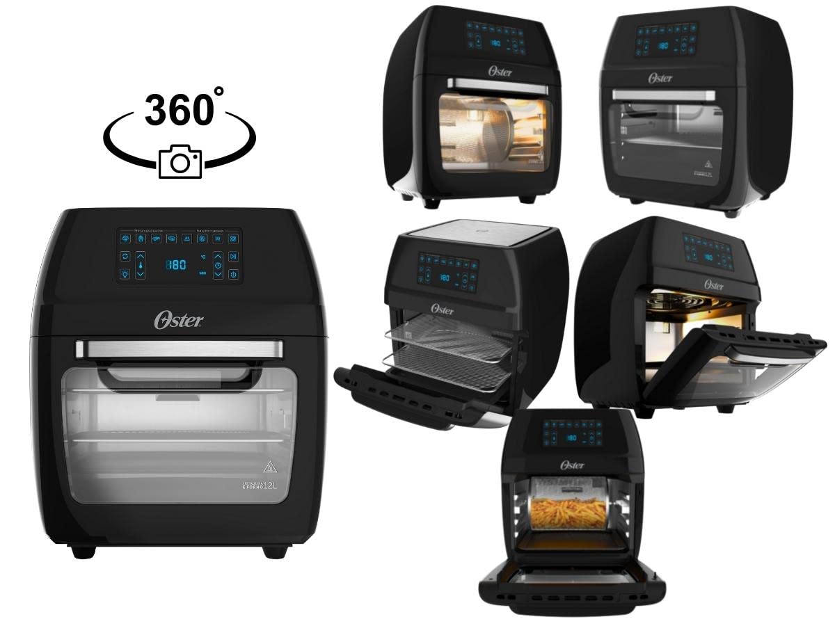 Oster OFRT780 - Fritadeira forno 3 em 1, 127V, 1800 W, ‎Preto