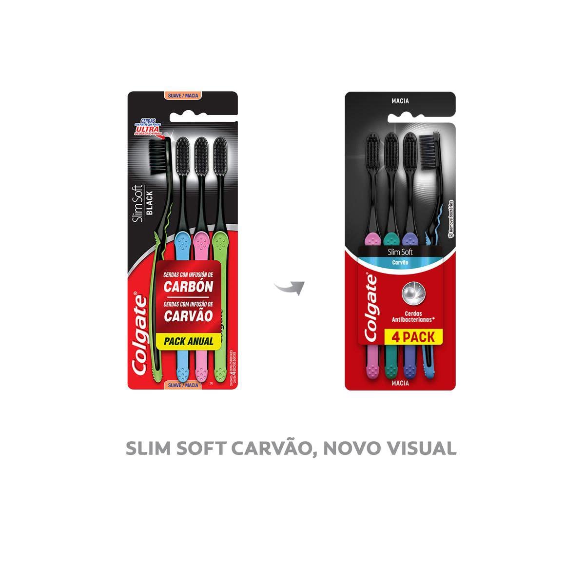 Colgate Escova De Dente Slim Soft 4 Unidades