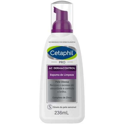 Cetaphil Espuma De Limpeza Facial Pele Oleosa Cetaphil Pro Ac Dermacontrol 236Ml