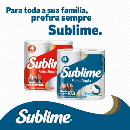 Sublime - Papel Higiênico, Folha Dupla, 24 rolos