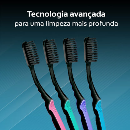 Colgate Escova De Dente Slim Soft Black 6 Unid Modelo: 61031393 Cor: Preto