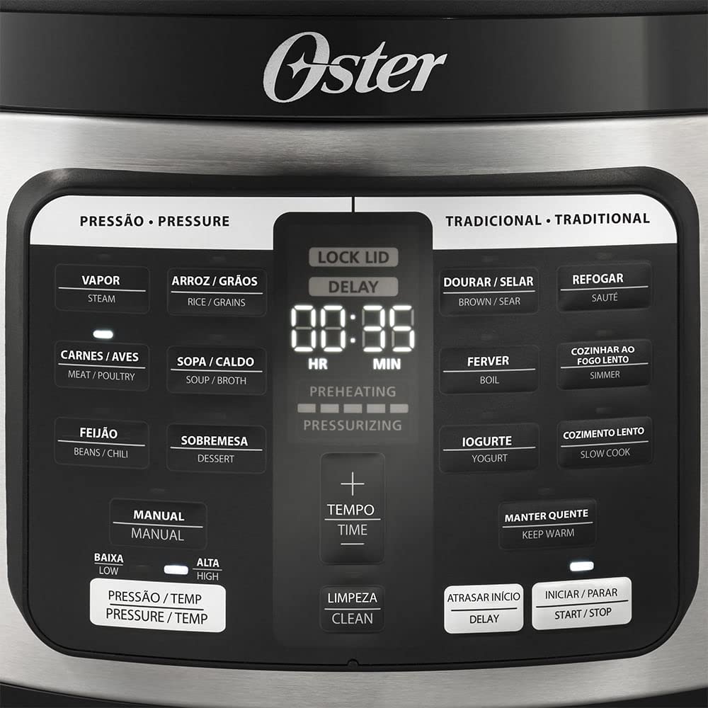 PANELA DE PRESSÃO OSTER, OVAL, 5,7L, 1000W, 110V, CKSTPCECOV57