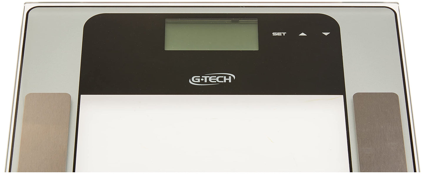 G-Tech Balança Medição De Água Gordura Massa Muscular E Massa Óssea Mod.: Glass 7