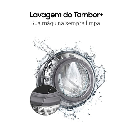 Lava & Seca 13 Kg Samsung Eco Bubble Branca com 24 Programas de Lavagem - Wd13t704dbh