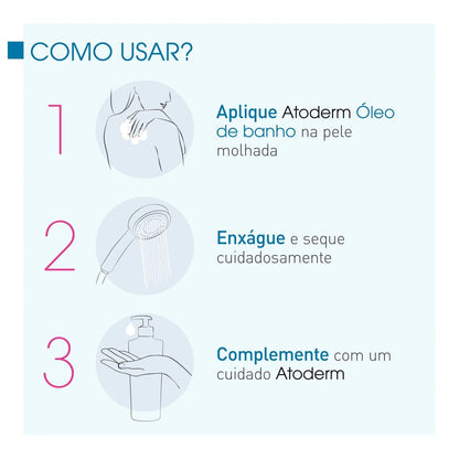 Bioderma Atoderm Óleo De Banho - Higiene Hidratante Diária 1 Litro