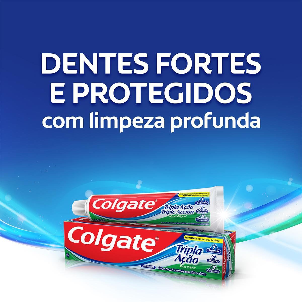 COLGATE Creme Dental Colgate Tripla Ação Menta Original 180G Promo Tamanho Família 180G