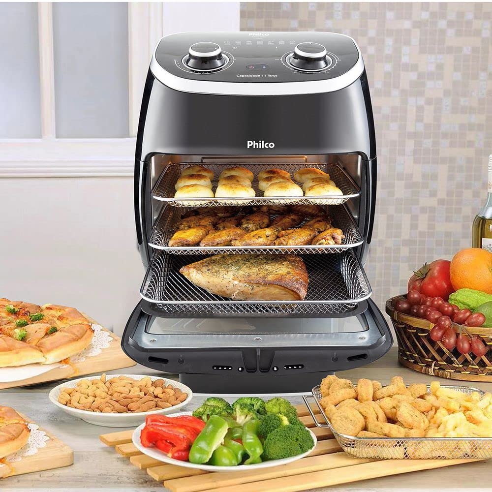 Fritadeira Philco Air Fryer 2 em 1 Oven 11L PFR2000P 220V