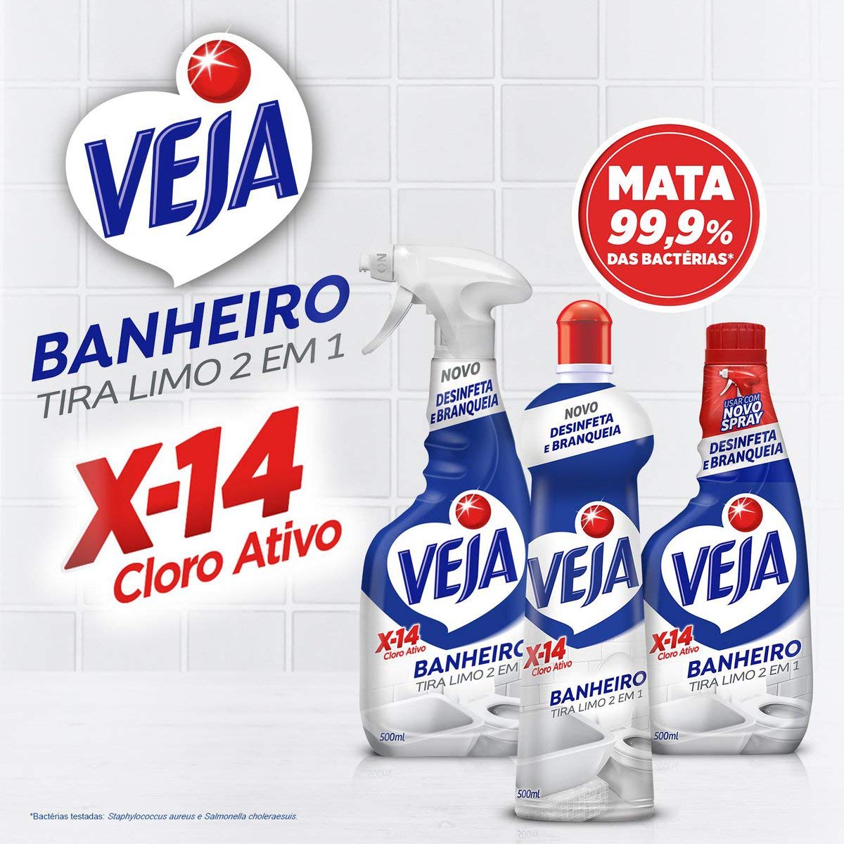 Spray Tira Limo Veja Banheiro X14 500ml Oferta